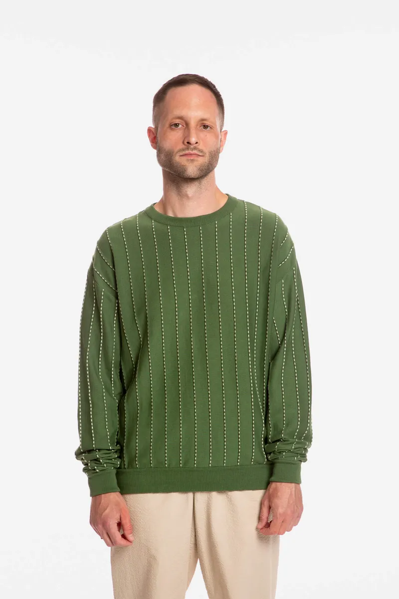 MATONA MATONA Herren vegan Pullover Feldtanne, Dunkelgrün, – Produktbild 2 von 2