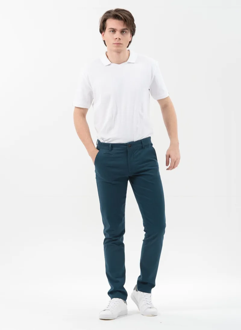 ORGANICATION ORGANICATION Herren vegan Slim Chino Hose Navy, Extra dunkelblau, – Produktbild 1 von 2