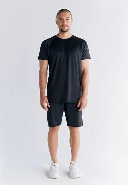 True North True North Herren Kurzarmshirt Alrounder recyceltes Polyester T-Shirt "True Nord 2101", Schwarz, – Produktbild 4 von 4
