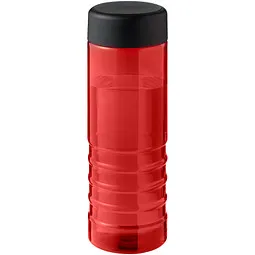 Unbranded H2O Active® Eco Treble 750 ml Sportflasche mit Drehdeckel, rot, schwarz, Schwarz / rot, – Produktbild 1 von 1