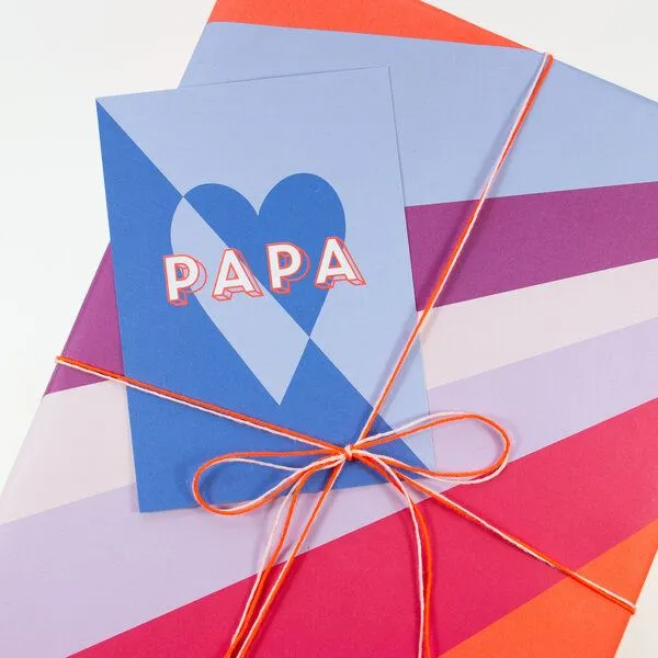 Bow & Hummingbird Bow & Hummingbird Postkarte Papa – Produktbild 3 von 4