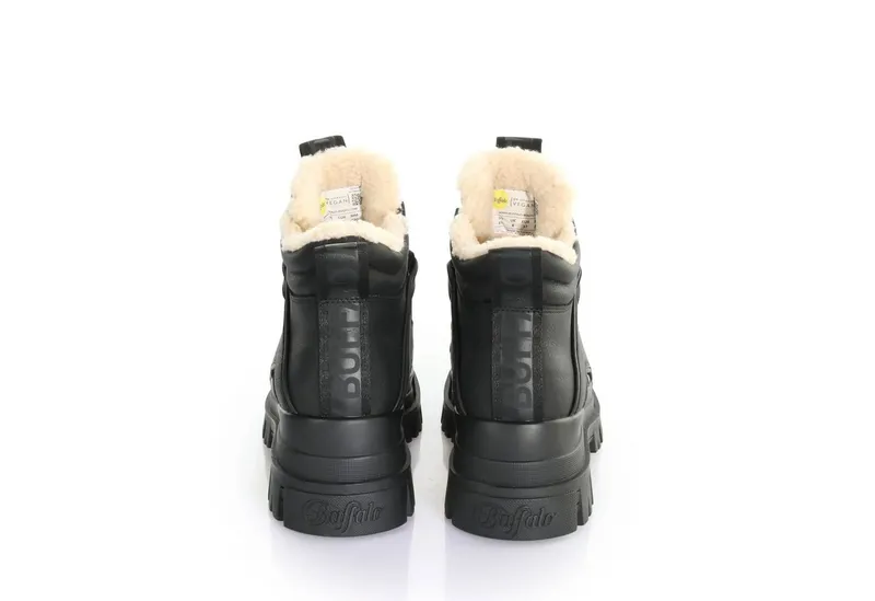 Buffalo Buffalo Aspha Schnürboots, Schwarz, – Produktbild 2 von 4