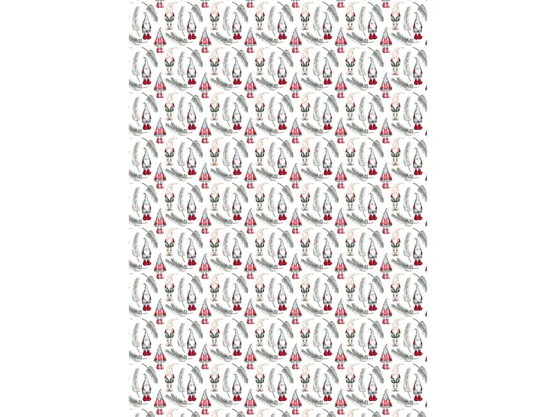 5 Bogen Recycling Geschenkpapier "Zwerge" 50 x 70 cm, 80g/m² – Produktbild 1 von 1