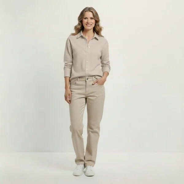 YTWOO YTWOO Oversized Leinenhemd für Damen, Linen, – Produktbild 1 von 4