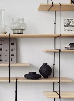 Hausen Hausen Wandregal LINK Trio shelf ash / black – Produktbild 1 von 1