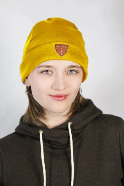 Frija Omina Frija Omina Bio Beanie Basel, Safran (gelb), – Produktbild 1 von 1