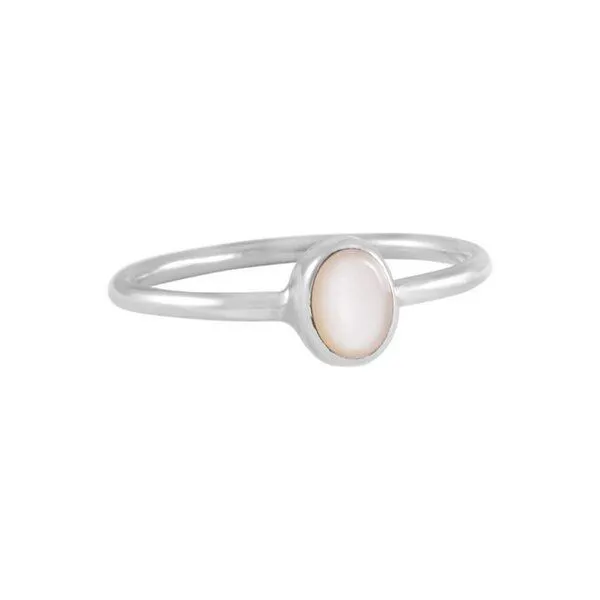 pakilia pakilia Silber Ring oval Fair-Trade und handmade, Rosa, – Produktbild 4 von 4