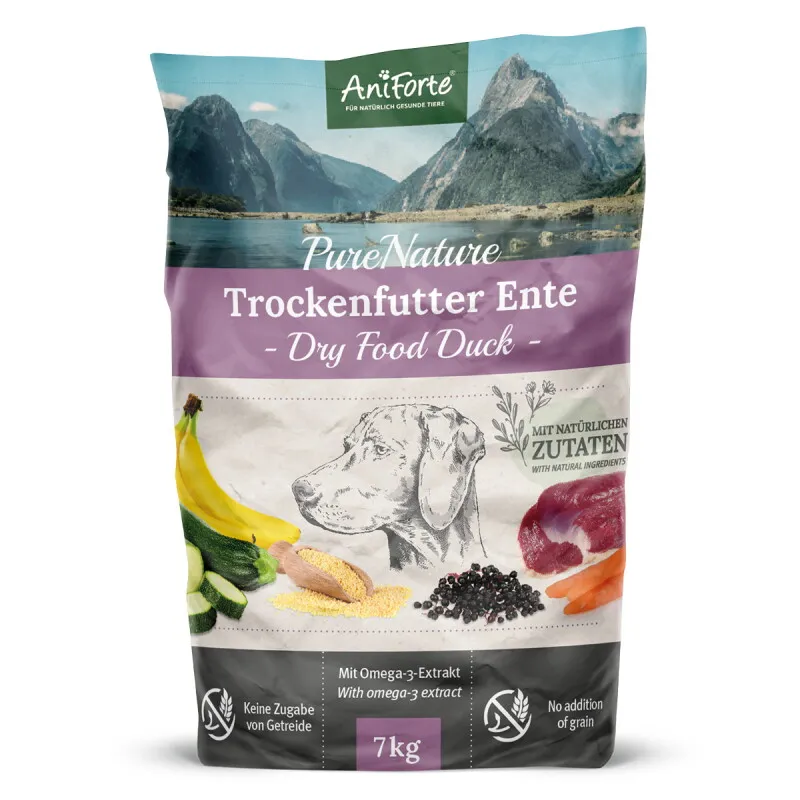 AniForte AniForte Trockenfutter Ente mit Hirse 7 kg – Produktbild 1 von 2