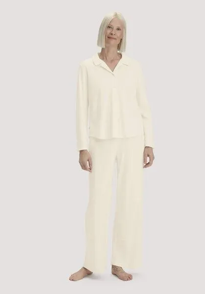 hessnatur hessnatur Pyjama PURE NATURE aus reiner Bio-Baumwolle, Natur, – Produktbild 1 von 4