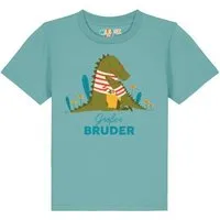 watabout kids watabout.kids T-Shirt Kinder Krokodil Großer Bruder, Teal monstera, – Produktbild 1 von 1