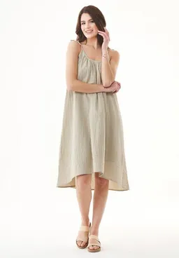 ORGANICATION ORGANICATION Spaghettiträger-Kleid aus Bio-Baumwolle – Produktbild 1 von 1