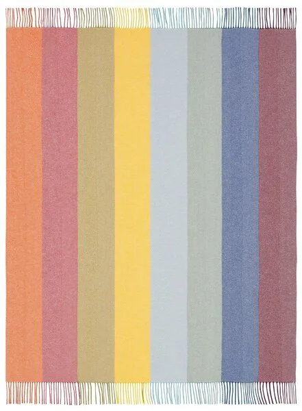biederlack biederlack Fransenplaid "Colour Lines" mit Wolle und Kaschmir – Produktbild 1 von 4
