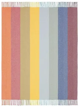 biederlack biederlack Fransenplaid "Colour Lines" mit Wolle und Kaschmir – Produktbild 1 von 1
