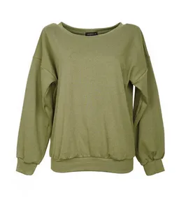 Lena Schokolade Lena Schokolade Oliv Sweater aus Bio-Jacquard – Produktbild 1 von 1