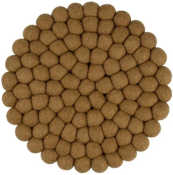 myfelt myfelt Filzkugel Topfuntersetzer (⌀ 20 cm), Karamell (omar), – Produktbild 1 von 4
