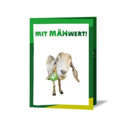 OxfamUnverpackt OxfamUnverpackt Spenden-Geschenk "Ziege" (Grußkarte mit Magnet) – Produktbild 1 von 1