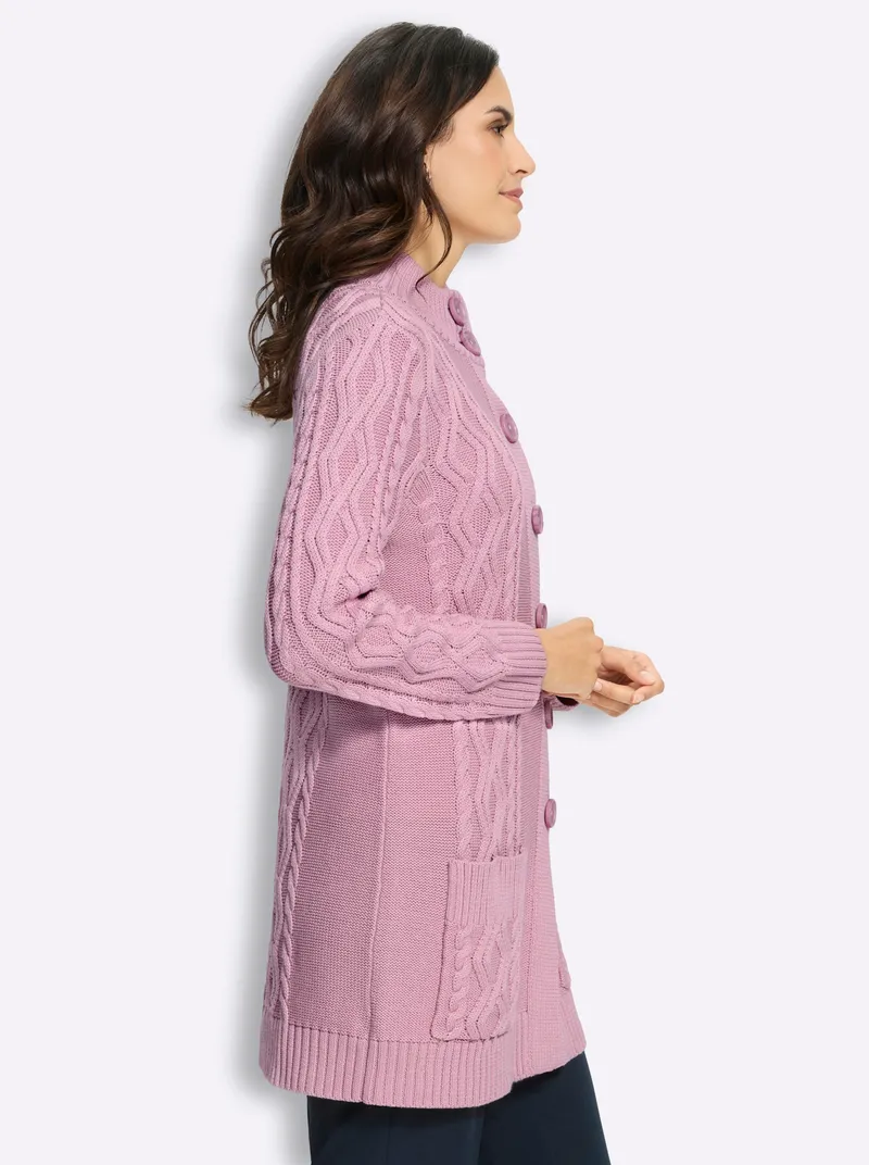 Witt Longstrickjacke, Rosé, – Produktbild 2 von 2