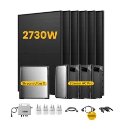 EcoFlow EcoFlow Stream Ultra X, Solaranlage mit Speicher, mit 6 x 455W Bifazialen Solarmodulen, by Powerness - Stream Ultra X + 2 x Stream AC Pro | 7680Wh / 4 x Smart Plug / Standardversand – Produktbild 1 von 1