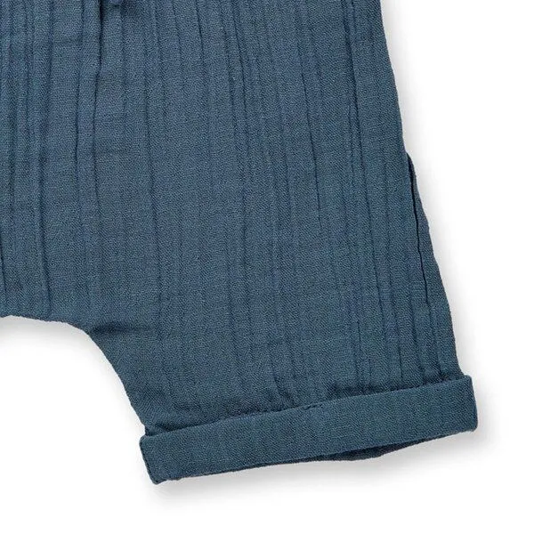Sense Organics Sense Organics Baby Shorts, Modell CHARLIE, Blaugrau, – Produktbild 3 von 3