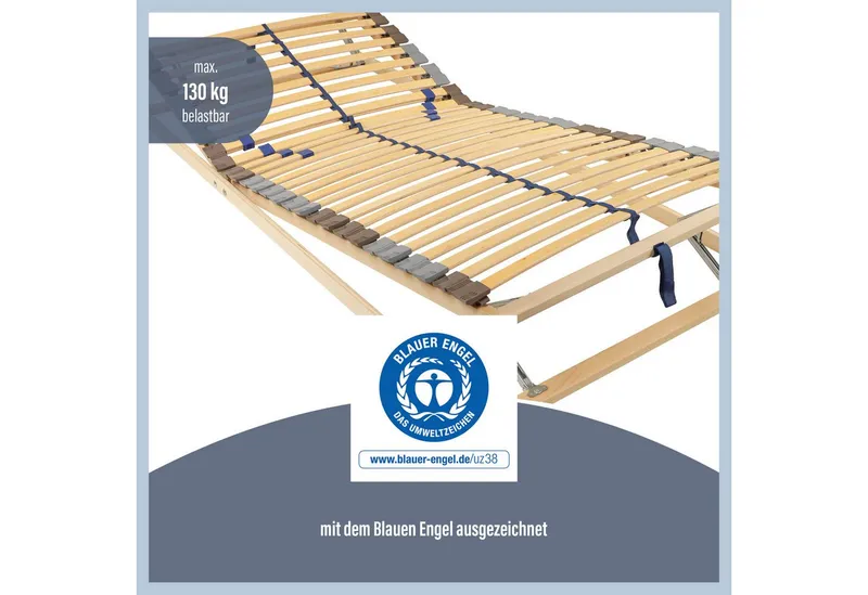 Beco Lattenrost Blue Star KF, Beco, Kopfteil manuell verstellbar, Fußteil manuell verstellbar, ausgezeichnet mit dem Blauen Engel – Produktbild 4 von 5
