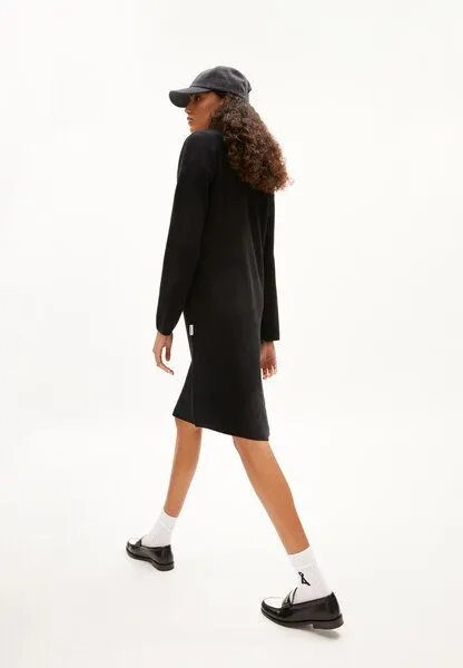 ARMEDANGELS ARMEDANGELS ROSANNIAAS Damen Strickkleid aus Bio-Baumwolle, Black, – Produktbild 1 von 4