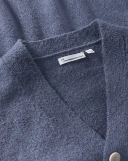 KnowledgeCotton Apparel KnowledgeCotton Apparel Herren vegan Cardigan Soufflé Garn Vintage Indigo – Produktbild 1 von 1
