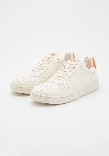RICE RICE Sneaker Vegan - OPEN21 Ecru, Orange, – Produktbild 1 von 4
