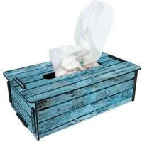 WERKHAUS WERKHAUS Tissue-Box - Holz türkis – Produktbild 1 von 1