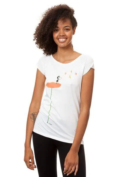 FellHerz FellHerz Damen T-Shirt Schwalbenzug Bio & Fair & Vegan – Produktbild 2 von 4