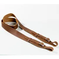 hecho. hecho. Kameragurt aus Pull-Up Leder | Handmade & Fair, Dark wood, – Produktbild 1 von 1