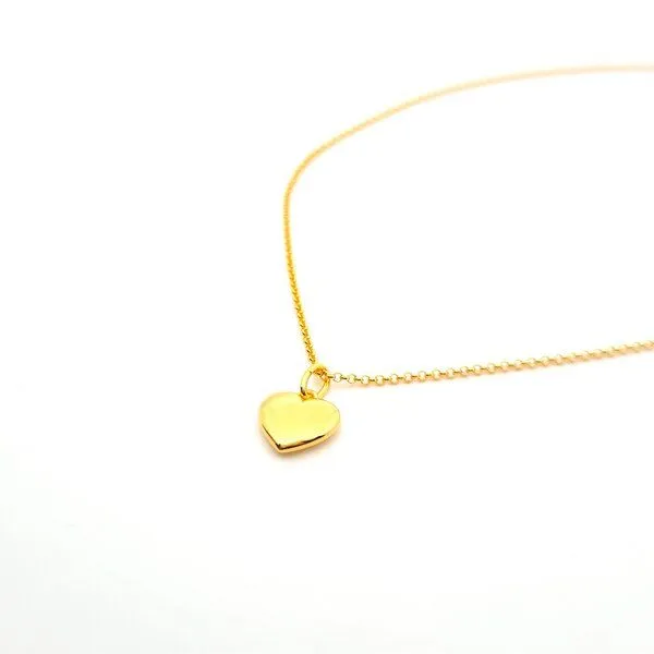 MOANINA MOANINA Kette My Love Herz - 925 Silber/18k Gold Vermeil - 3 Längen, Gold, – Produktbild 3 von 4