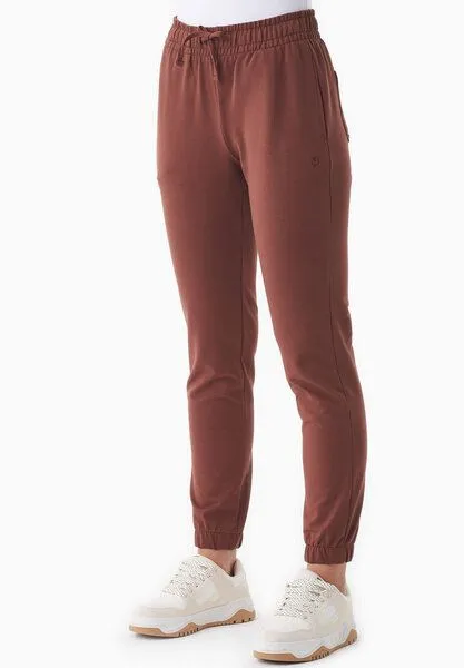 ORGANICATION ORGANICATION PEERA | Leichte Sweathose aus Bio-Baumwolle, Coffee brown, – Produktbild 3 von 3