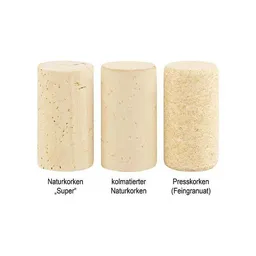 Kork-Deko Kork-Deko 100 sterile Weinkorken | kolmatierte Naturkorken 45x24 mm | Flaschenkorken – Produktbild 1 von 1