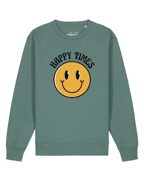 watapparel watapparel Sweatshirt Unisex Happy times, Green bay, – Produktbild 1 von 2