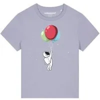 watapparel watapparel T-Shirt Frauen Little Balloon Astronaut, Lavender, – Produktbild 1 von 1