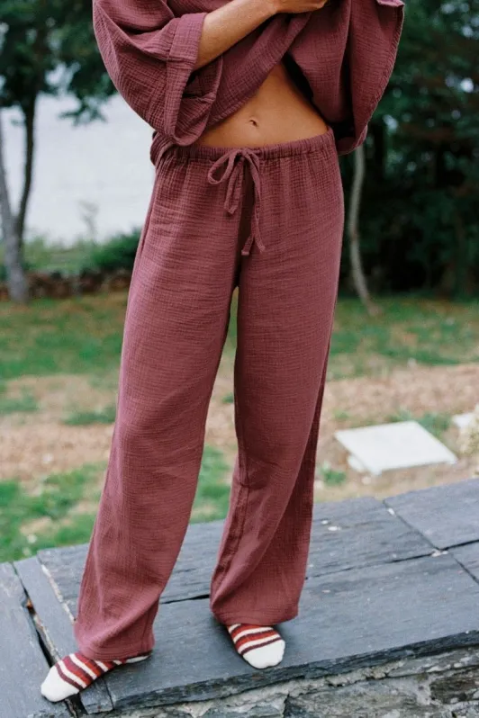 Nénés Nénés Damen vegan Hosen Von Axelle Plum, Violett, – Produktbild 2 von 2