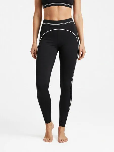 Yoga Hero Yoga Leggings Damen – Contrast Heartline Schwarz – Nachhaltige Sportleggings – Yoga Hero, Schwarz, – Produktbild 1 von 4