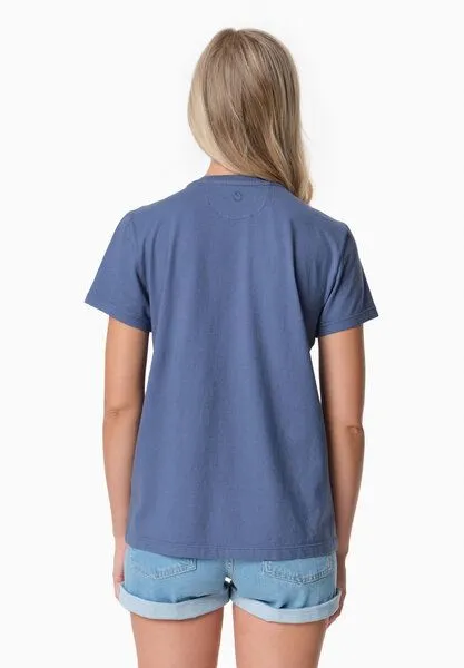 ORGANICATION ORGANICATION TENNUR | Basic T-Shirt aus Bio-Baumwolle, Honest indigo, – Produktbild 3 von 4