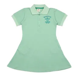 Walkiddy Mädchen Polokleid „Meadow“ hellgrün aus GOTS-zertifizierter Bio-Baumwolle – Walkiddy – Produktbild 1 von 1