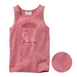 People Wear Organic People Wear Organic Unterhemd in rot mélange, mit Druck "Dino", aus Bio-Baumwolle – Produktbild 1 von 1