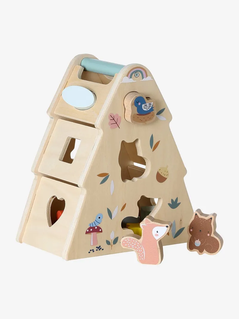 Vertbaudet Vertbaudet Baby Steckspiel Baum aus FSC® Holz, Braun, – Produktbild 4 von 4