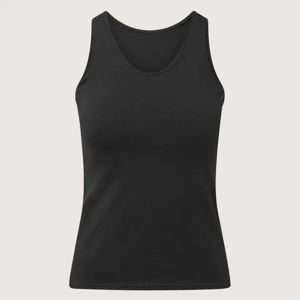 Frija Omina Frija Omina Bio Tanktop Unterhemd, Schwarz, – Produktbild 1 von 3