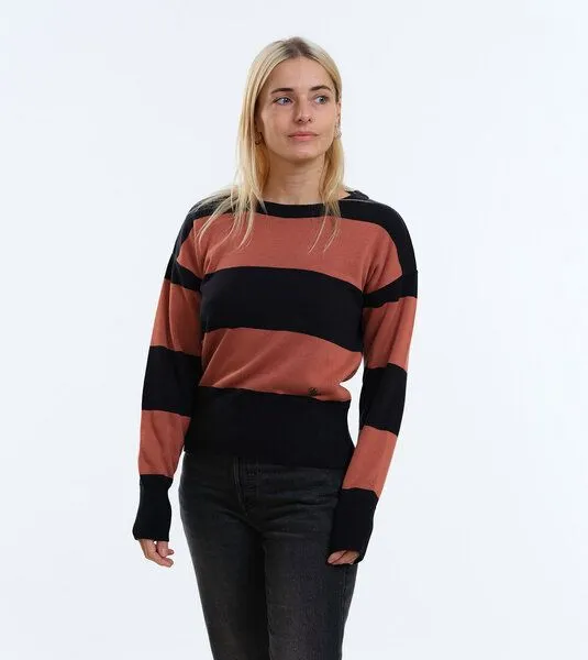 Gary Mash GARY MASH Kurzer Strickpulli May aus Biobaumwolle, Blockstreifen (mehrfarbig), – Produktbild 4 von 4