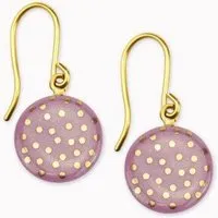lille mus lille mus Porzellan-Ohrhänger Konfetti, Mauve, – Produktbild 1 von 1