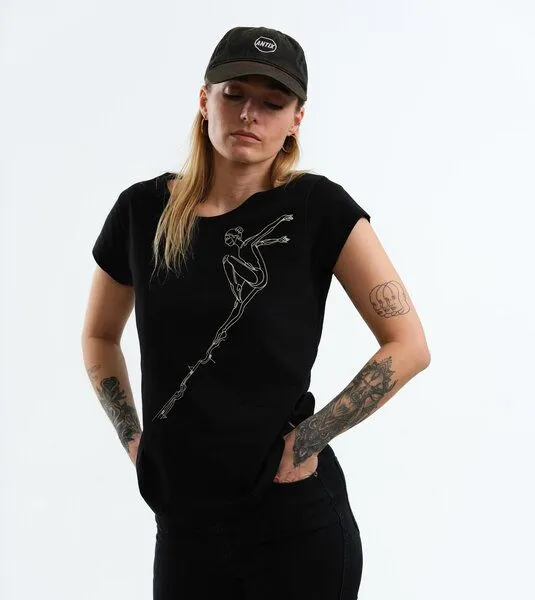 Gary Mash GARY MASH Shirt Asheville Tänzerin aus Biobaumwolle, Schwarz, – Produktbild 4 von 4