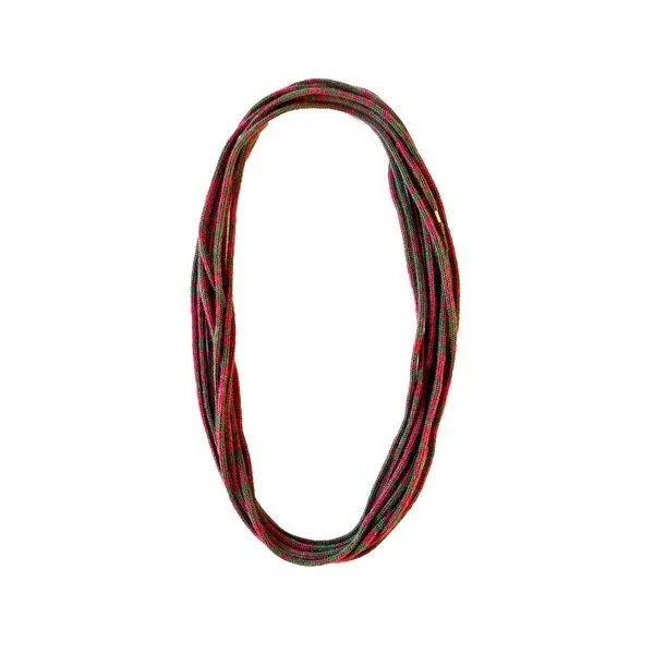 austriandesign.at austriandesign.at StrickKette "SloWool", Grün/rot, – Produktbild 1 von 4