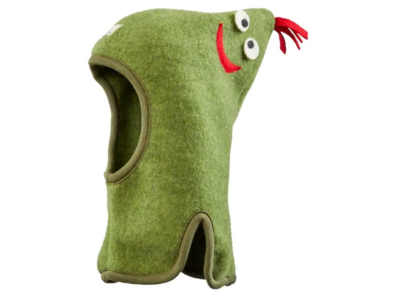 Pickapooh Pickapooh Baby und Kinder Schlupfmütze mit Zipfel Bio-Schurwolle moos Gr. 48, Grün, – Produktbild 1 von 2
