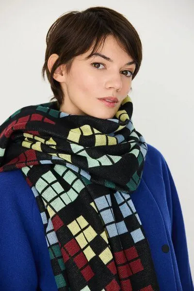 SKFK SKFK Belar Scarf Multicolor, Multicolour, – Produktbild 1 von 2