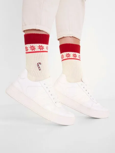 Natural Vibes Natural Vibes Bunte Socken Bio GOTS | Herren Damen Socken | Christmas | Weihnachten, 2 pack, – Produktbild 1 von 4