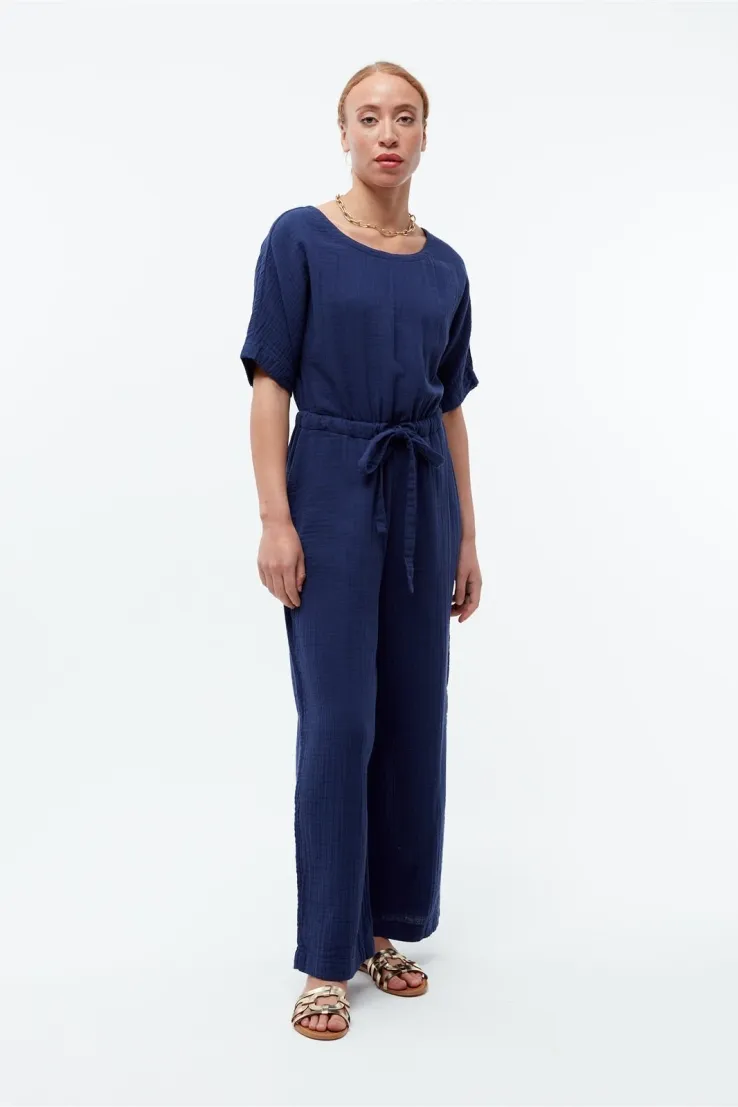 Givn Givn Damen vegan Jumpsuit Musselin Kayla Nightshade Blau, Extra dunkelblau, – Produktbild 2 von 2